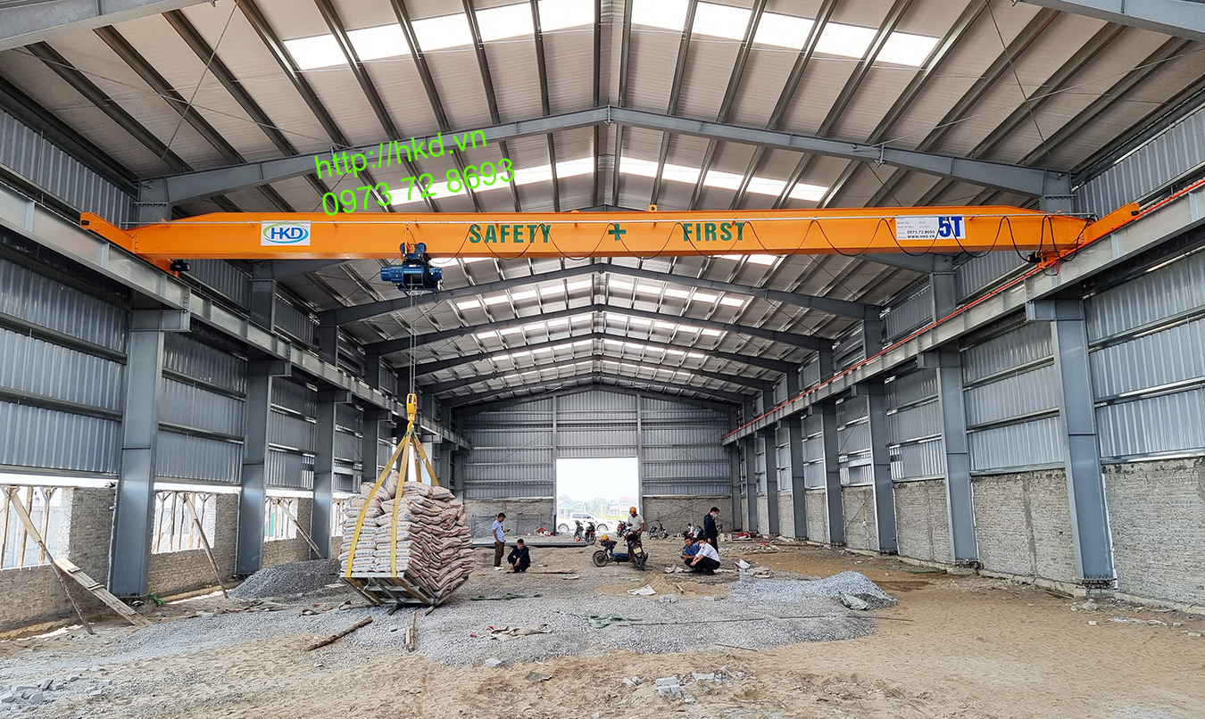 Cầu trục dầm đơn 5 tấn tại HKD Crane