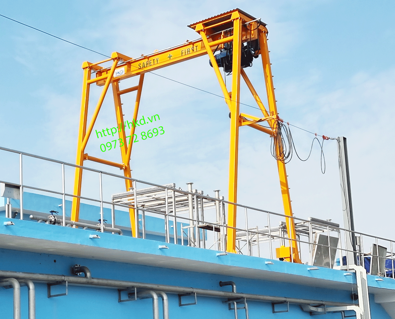 Cổng trục dầm đơn 5 tấn HKD crane thực hiện