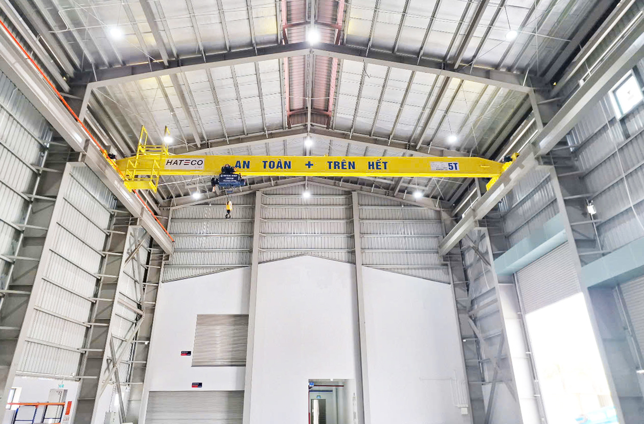 Cầu trục 5 tấn dầm đơn đúng nhu cầu thực tế tại Cát Hải