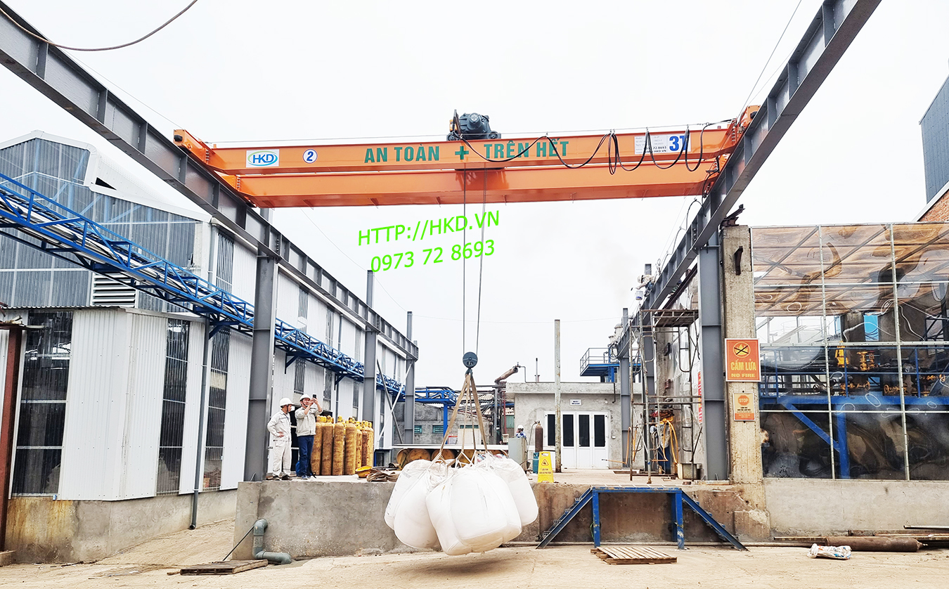 Cầu trục nhà xưởng dầm đôi 3 tấn HKD Crane