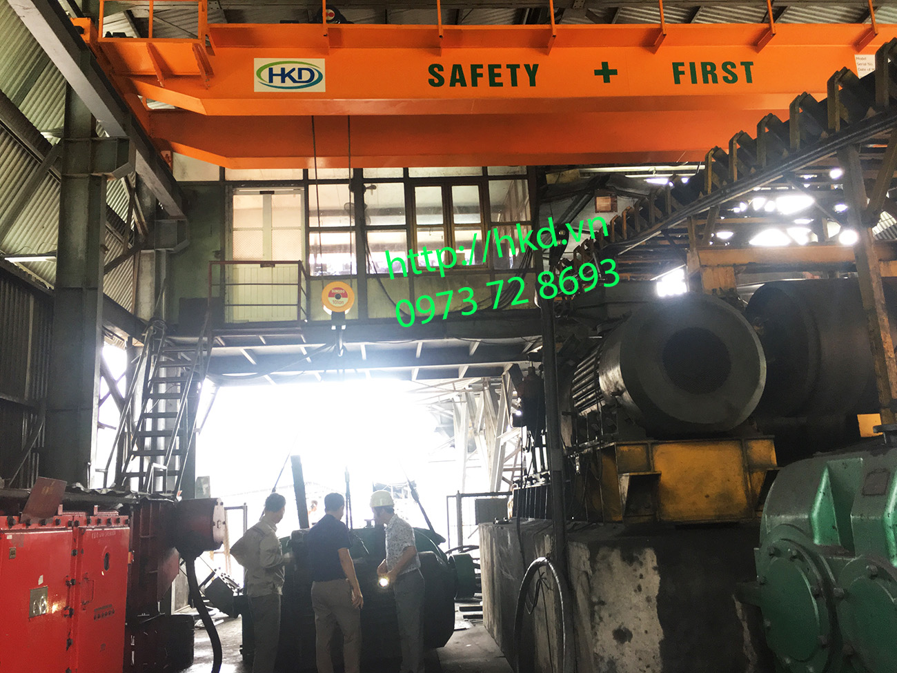 cầu trục dầm đôi 10 tấn tại Quảng Ninh Đất Mỏ
