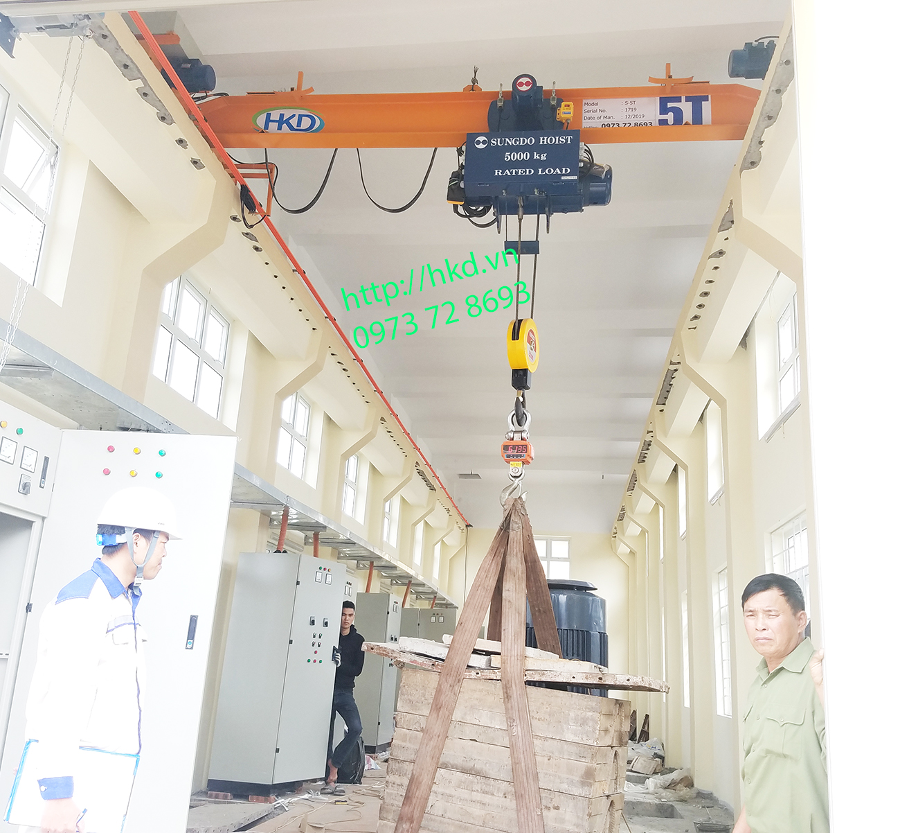 Cầu trục 5 tấn tại Đông Triều, Quảng Ninh