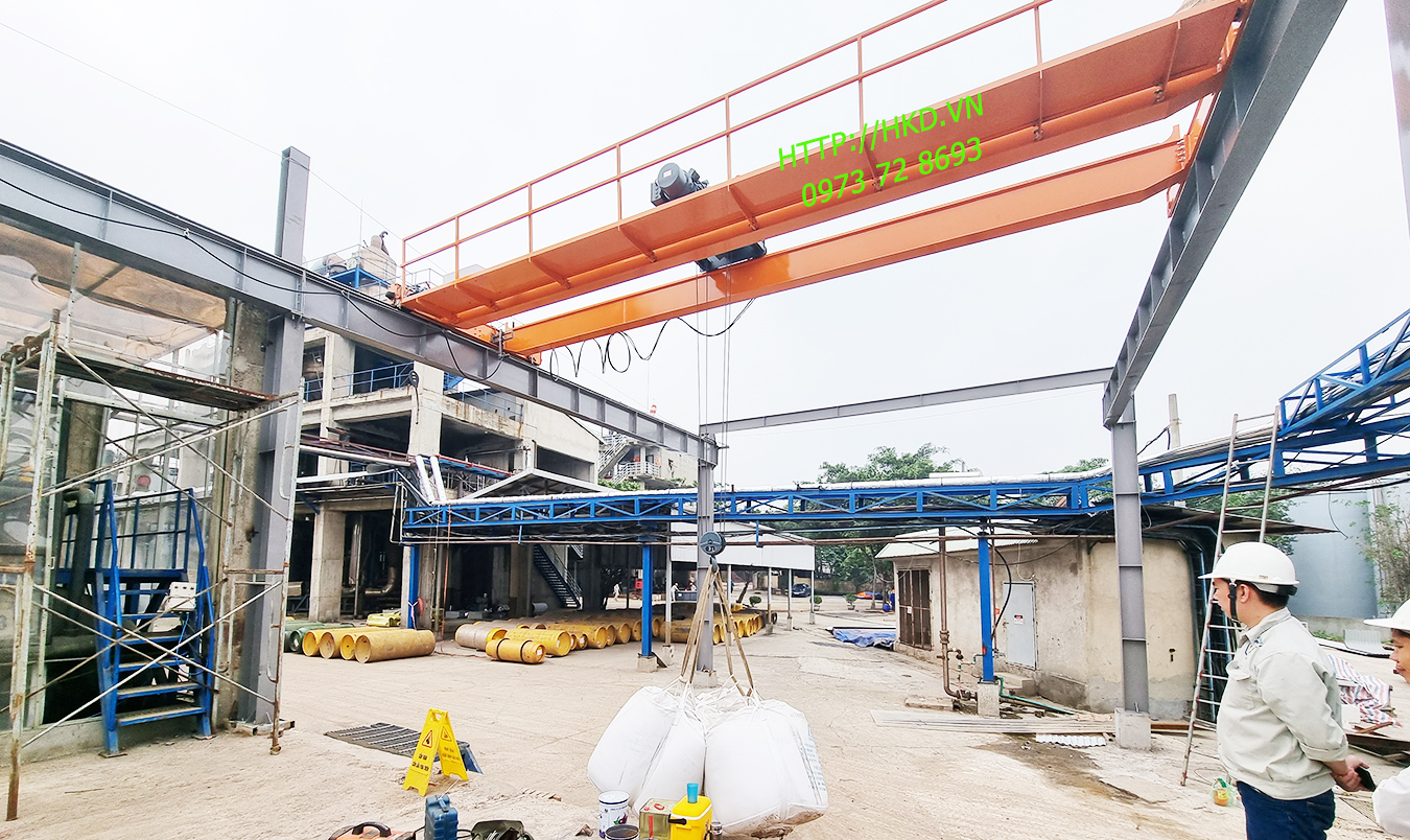 Cầu trục dầm đôi 3 tấn do Cty HKD lắp đặt tại Phú Thọ